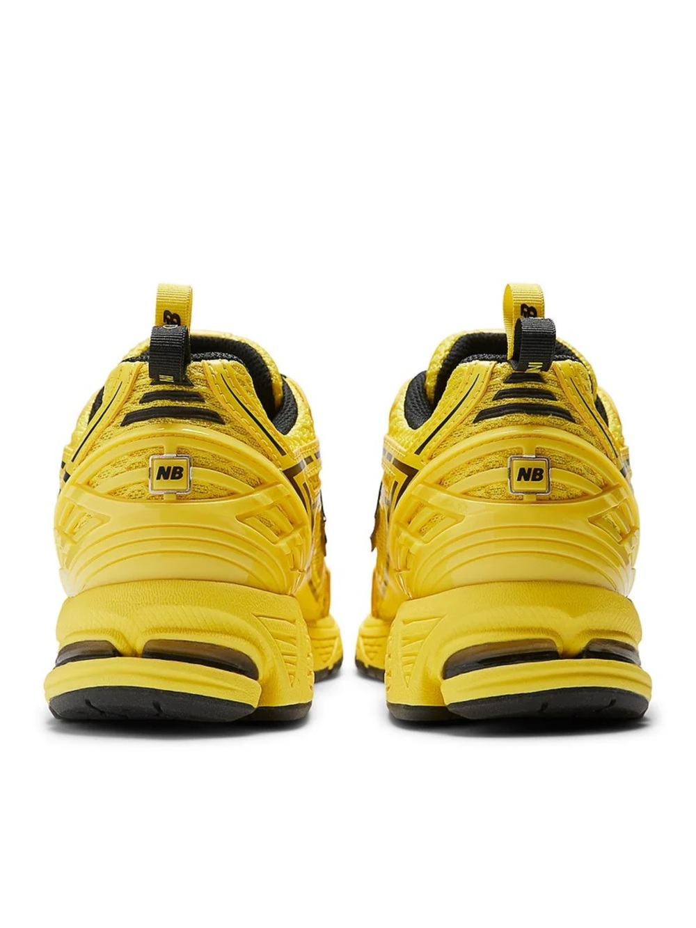 New Balance mens Yellow and Black Athletic Sneakers - Picture 4 of 6